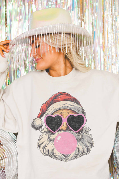 Bubble Gum Santa Sweatshirt