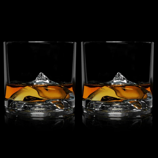 Mt. Everest Crystal Whiskey Glass - Set Of 2