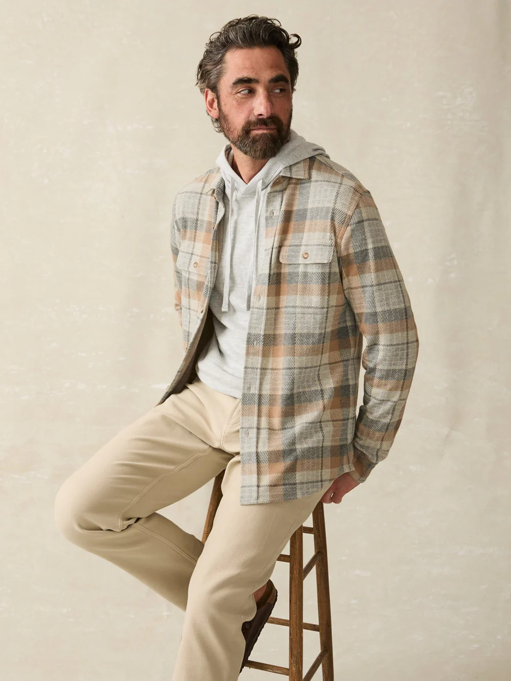 Faherty Legend Sweater Shirt - Western Outpost Plaid