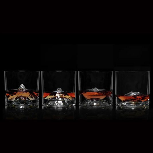 Crystal Whiskey Peaks Glass - Set of 4