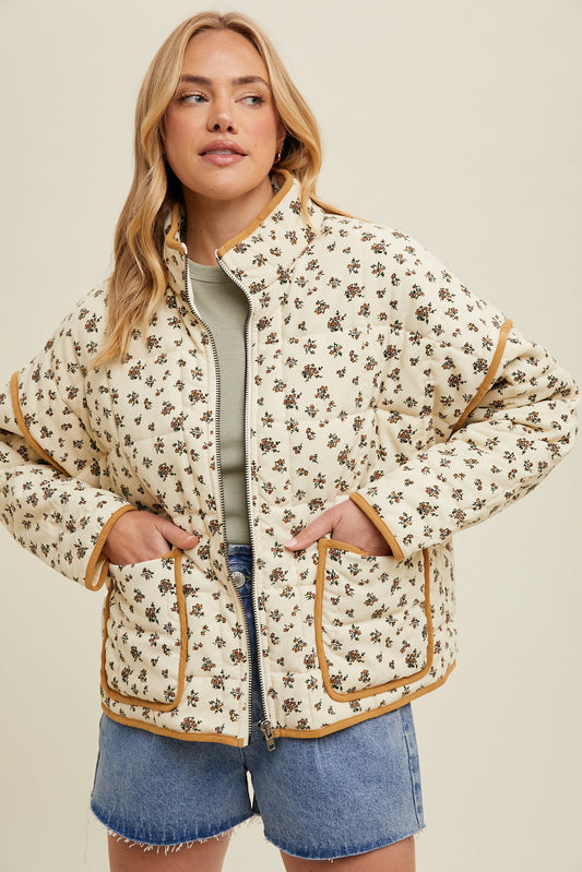 Floral Quilted Jacket