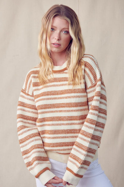 Braxton Striped Knit Pullover