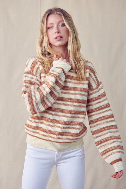 Braxton Striped Knit Pullover