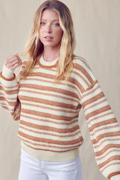 Braxton Striped Knit Pullover