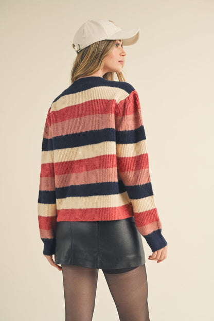 Noemi Color Block Pullover