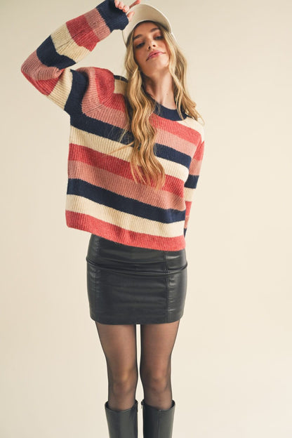 Noemi Color Block Pullover